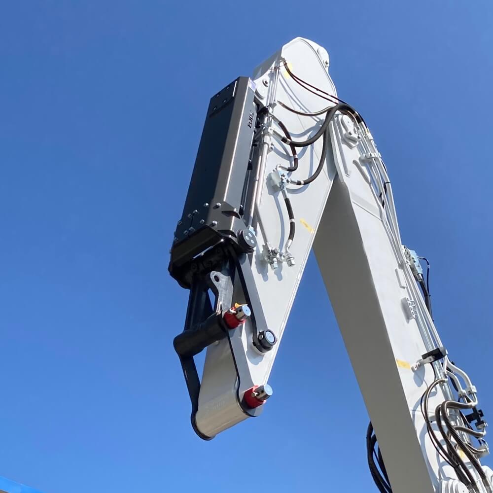 Zylinderschutz für den Stielzylinder am Bagger