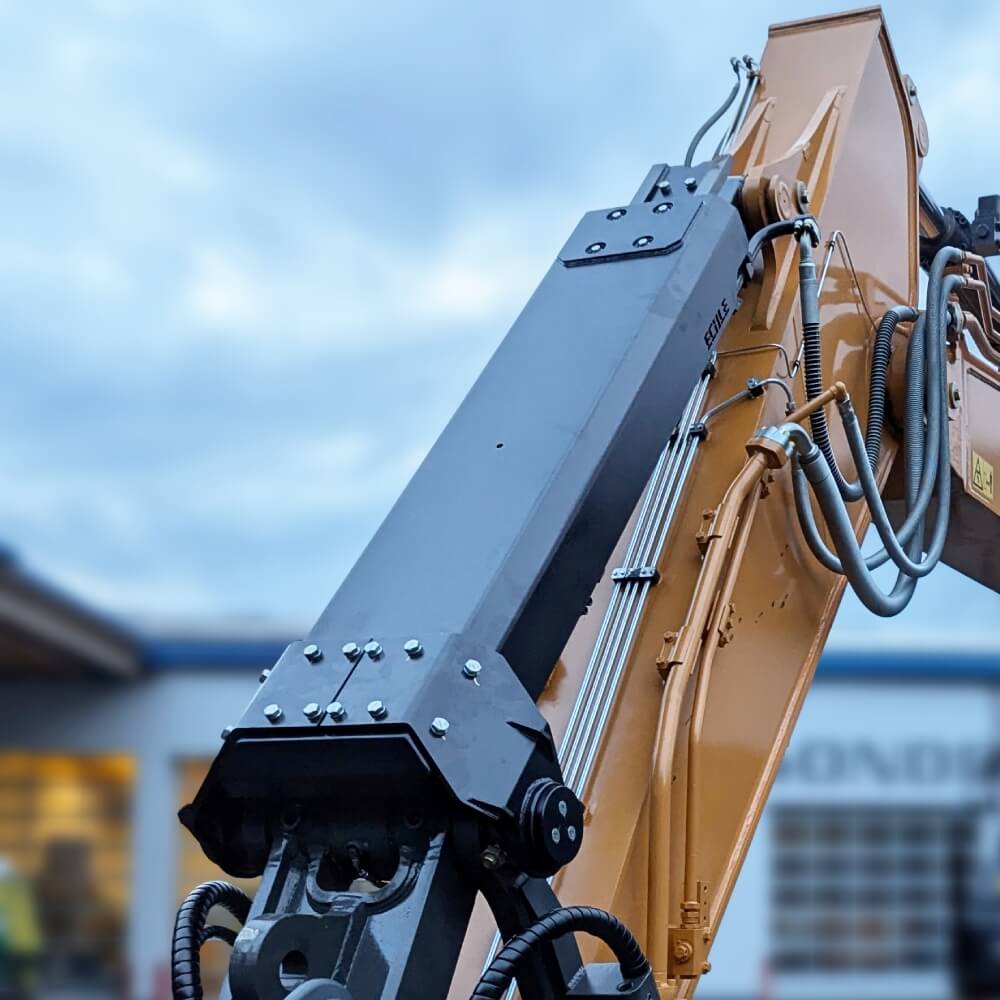 Zylinderschutz für den Stielzylinder am Bagger