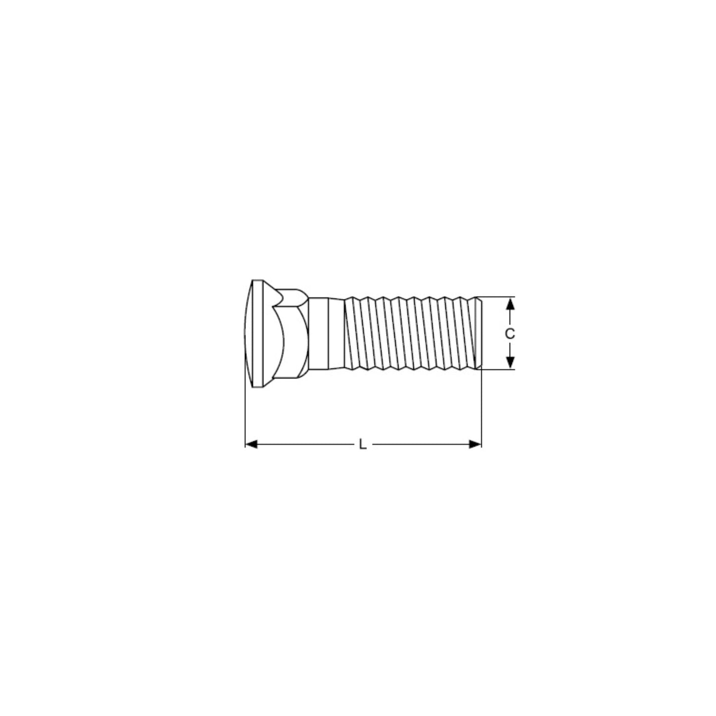 Plow Bolt Pflugschraube Zeichnung