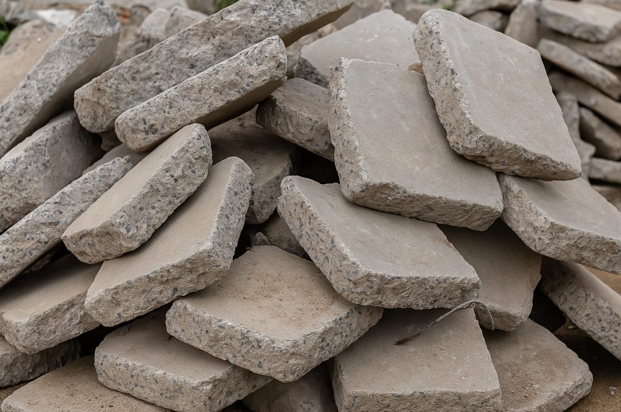 Baumaterial grob groß