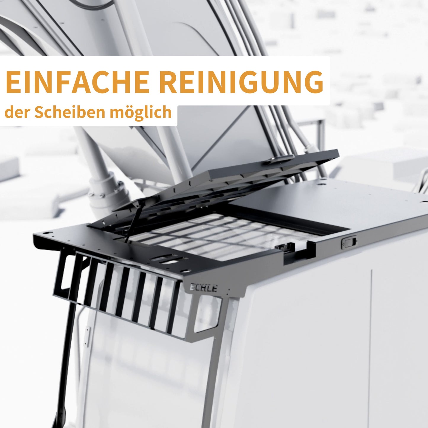 echle fops e4 einfache Reinigung der Scheiben durch Dachklappe