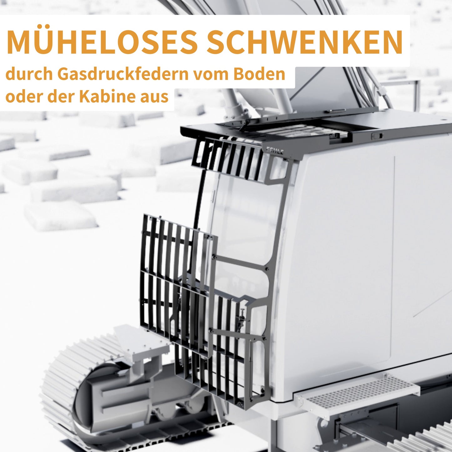 echle fops e4 mit halbgeöffnetem frontgitter
