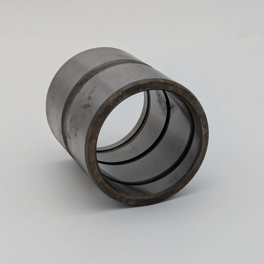 Stahlbuchse 100x120x100 mit Außenringnut und Innenschmierdrall, beidseitig nicht auslaufend