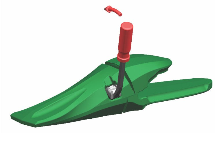 Esco Ultralok Baggerzahn mit Zahnhalter und Sicherung