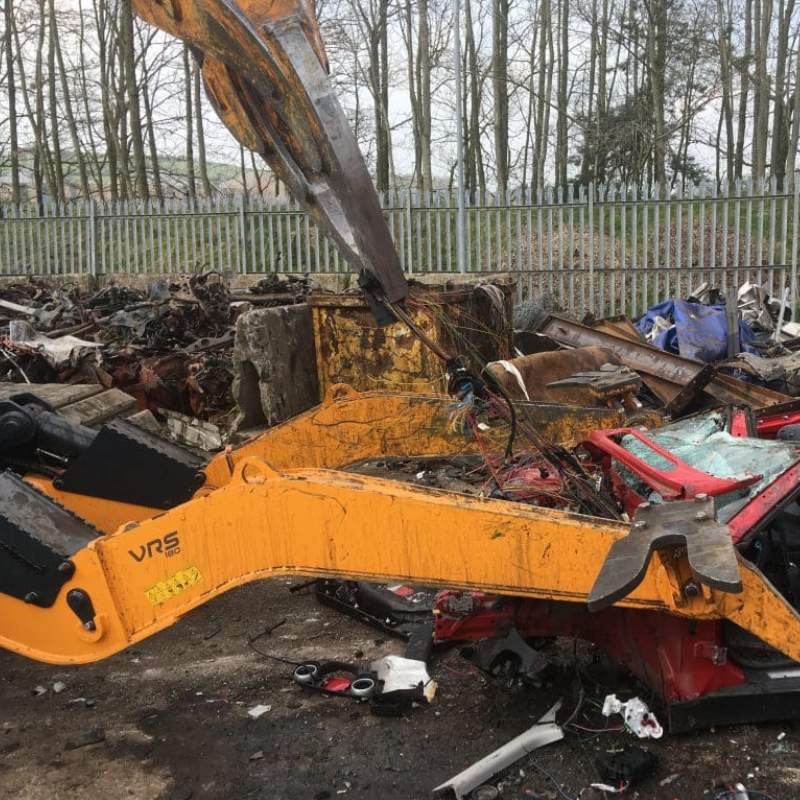 Powerhand DEX VRS180 Greifer mit Rotator der Auto zerlegt Recycling– für 16-25t Bagger