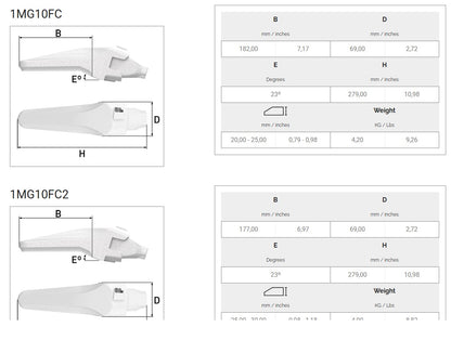 Zahnhalter MTG 1MG10FC