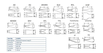 Zahn Esco V13SYL maße