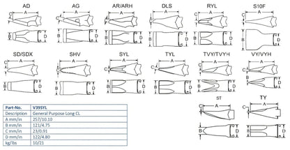 Zahn Esco V39SYL maße