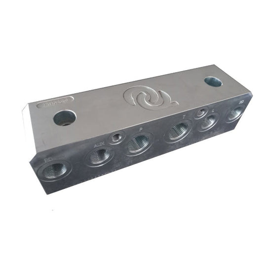 oilquick Verteilerblock OQ70/55 OQ80 gerade+Fräse 6-fach