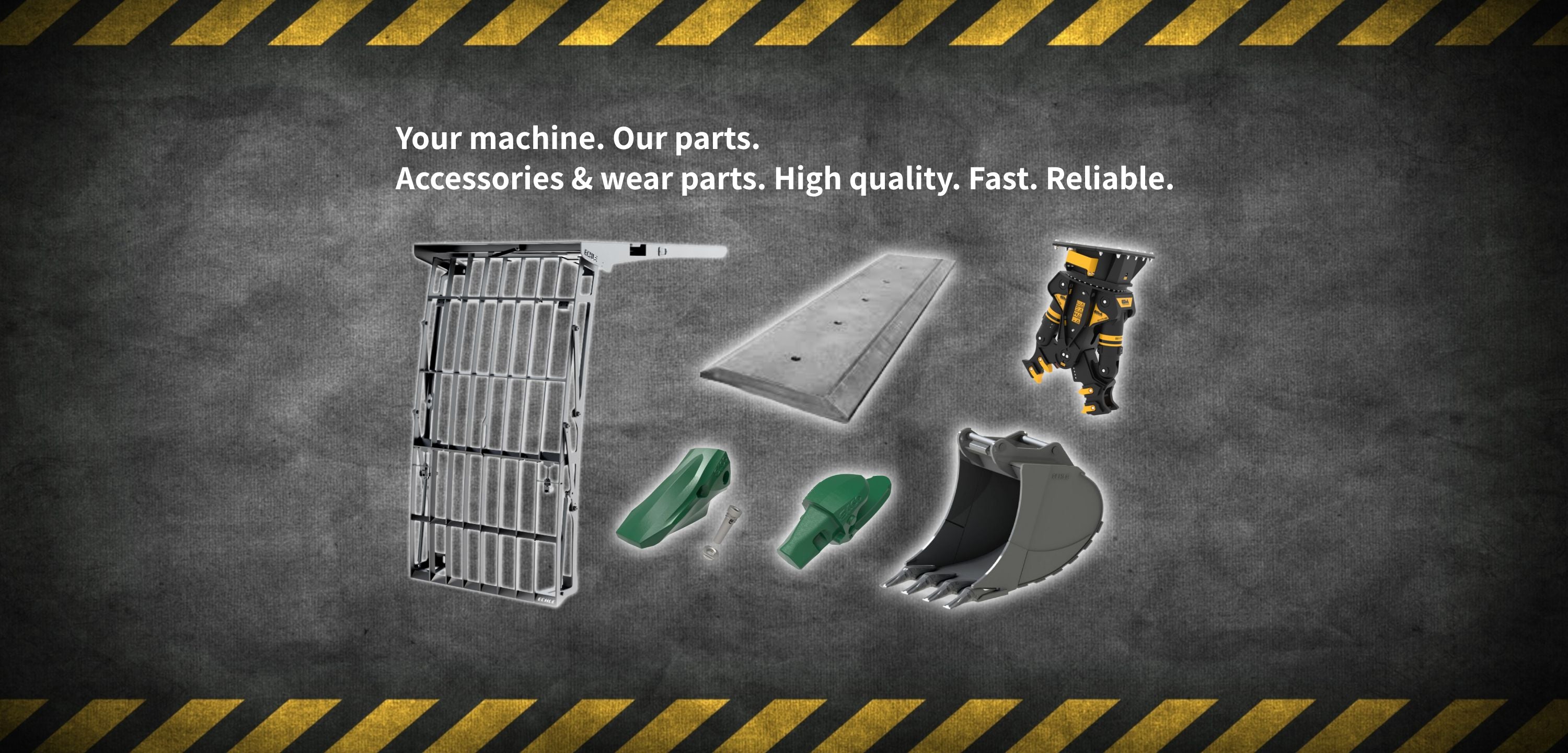 CM Parts MB Crusher excavator cabin protection fops bucket, esco tooth