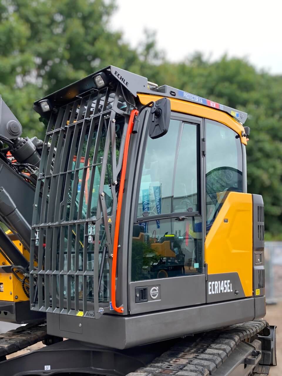 fops abbruchgitter schutzgitter kabinenschutz volvo