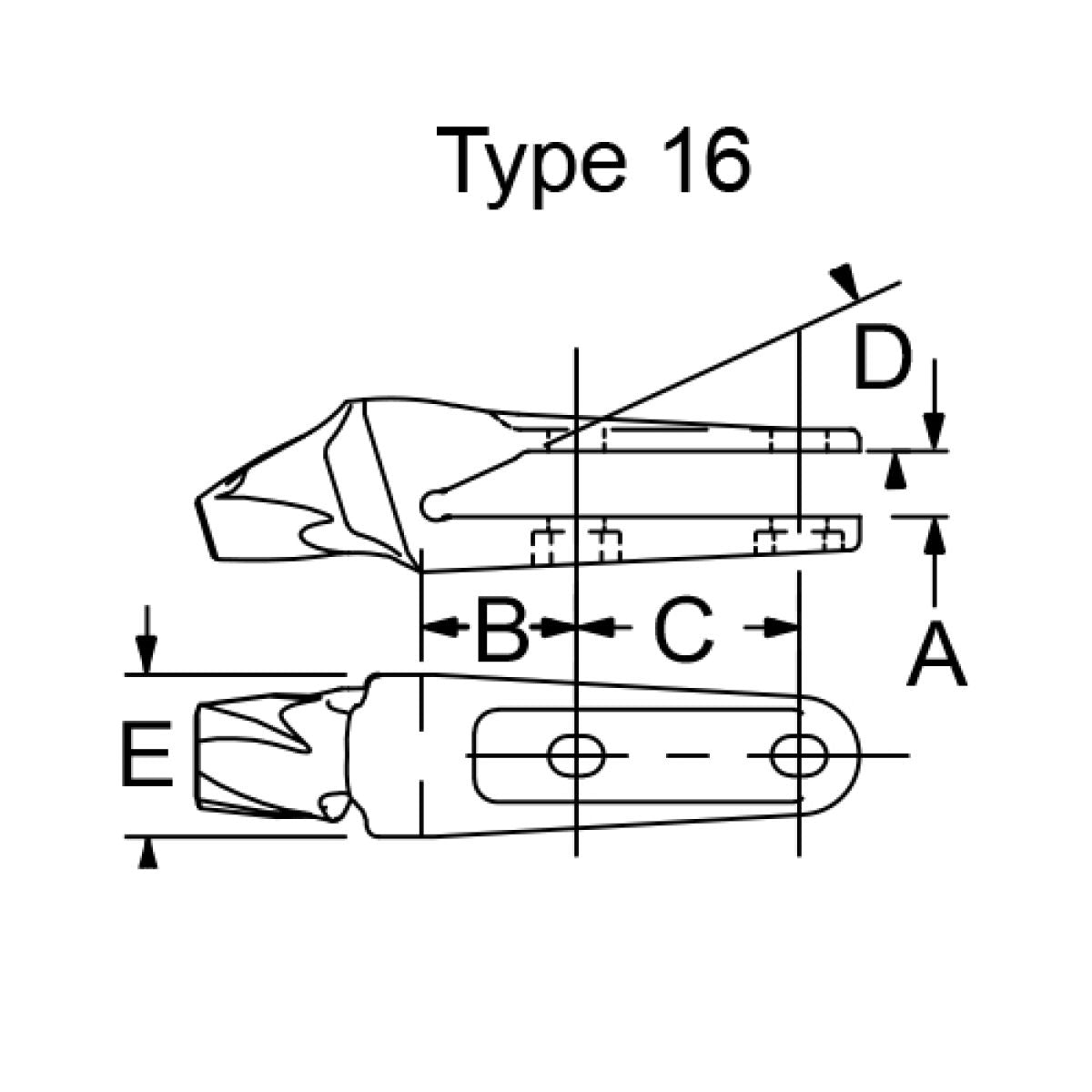 Zahnhalter Esco 5733A-V23