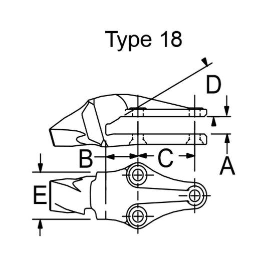 Zahnhalter Esco 5750-V39
