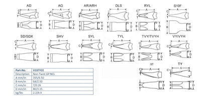 Zahn Esco V19TYCE maße
